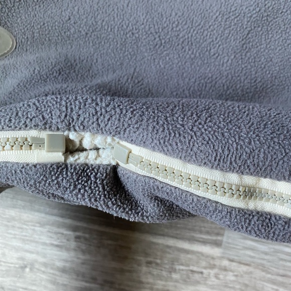 JJ Cole Car Seat Plush Soft Cozy Cover Bundle Me Grey Fleece Zippered - Picture 6 of 9